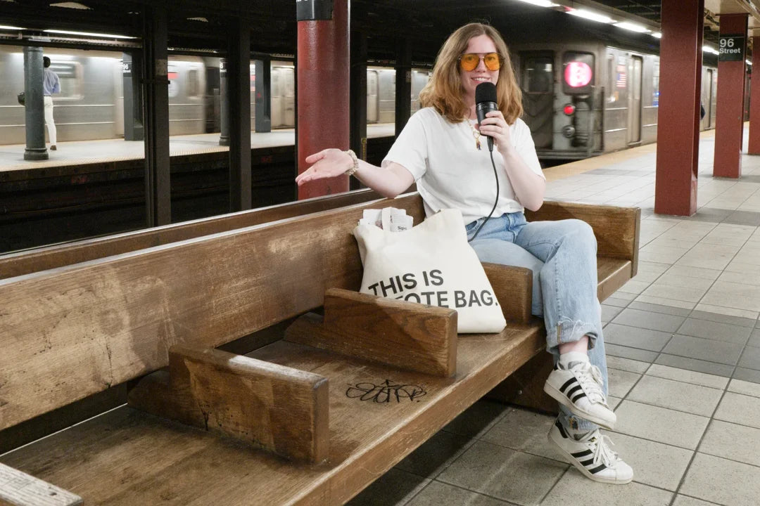 THIS IS A SUBWAY BENCH.