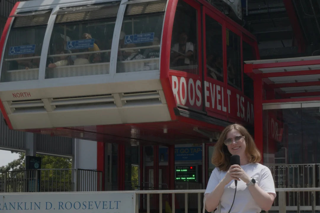 THIS IS THE ROOSEVELT ISLAND TRAM.