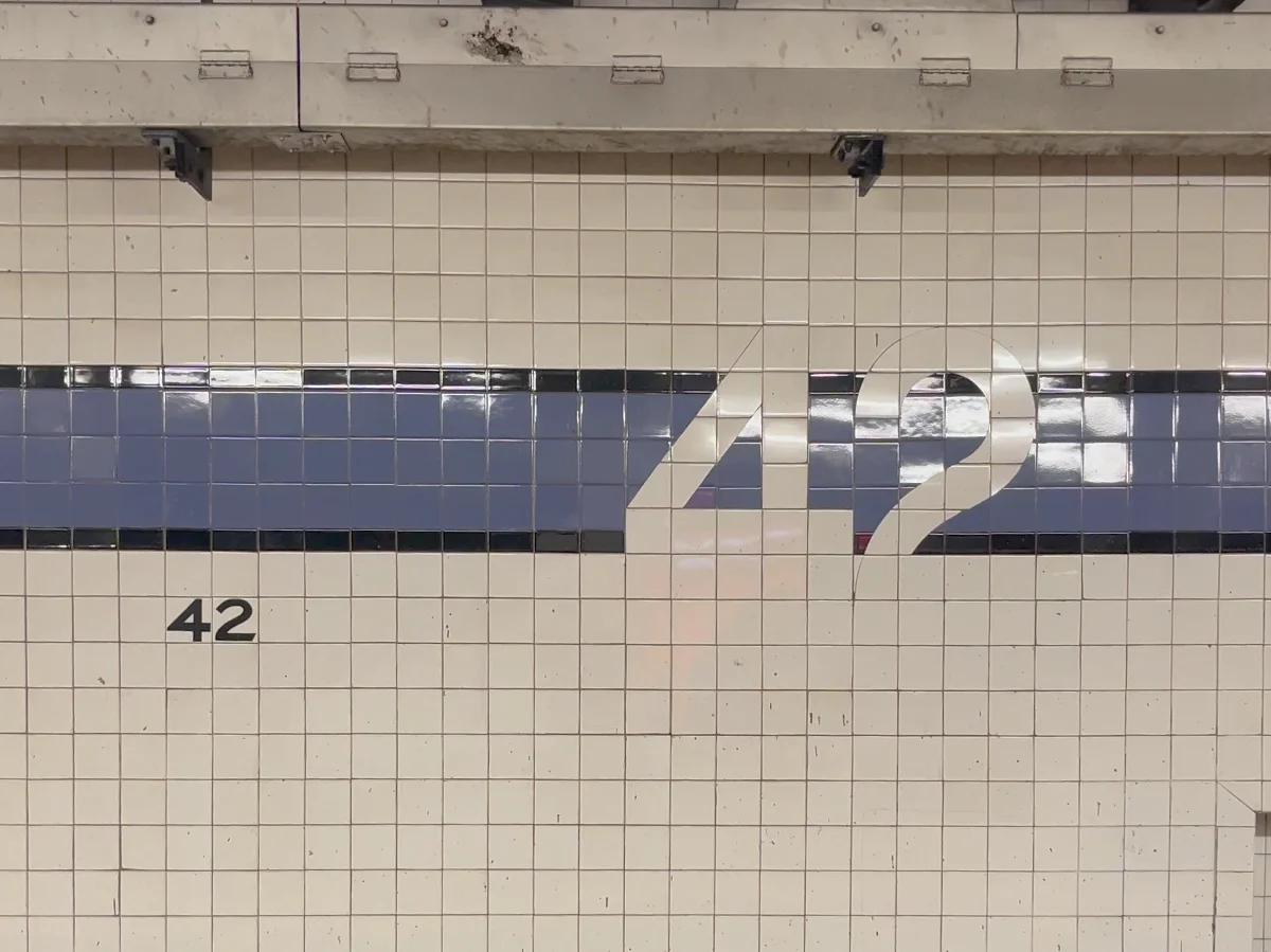 Purple at 42nd St Station