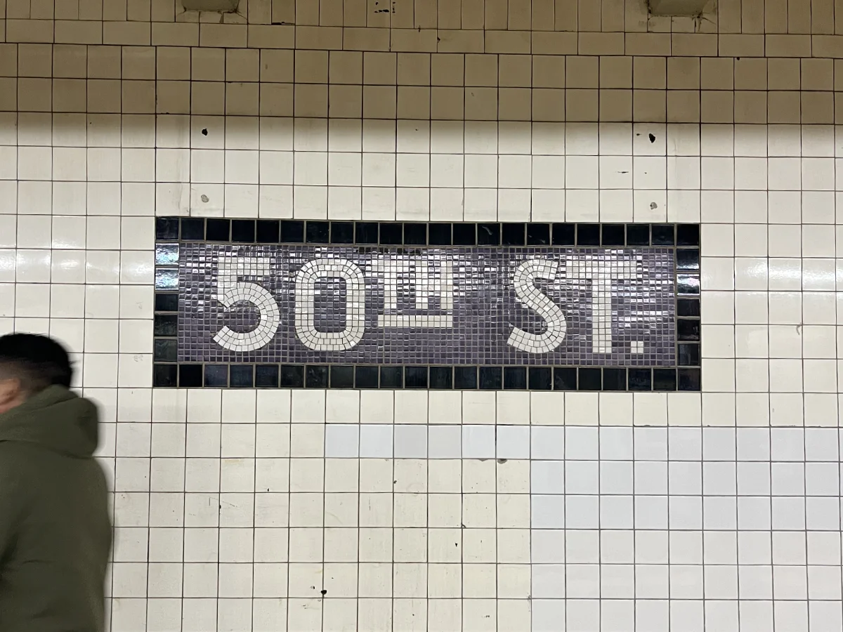 Purple at 50th St Station