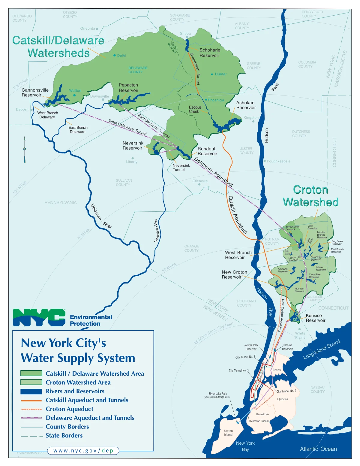 A Map of NY's Water System