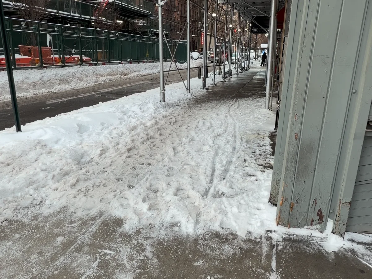 An Uncleared Sidewalk