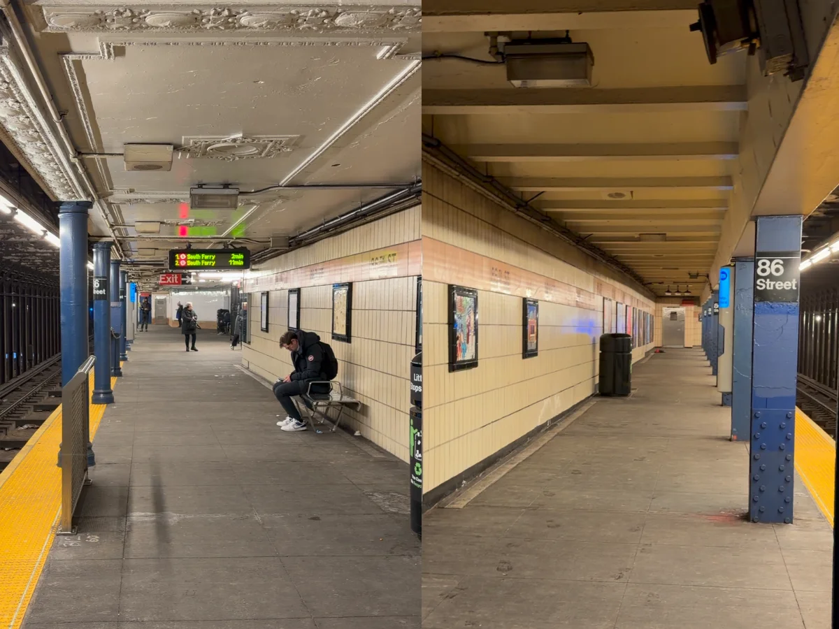 Original part of 86th st vs new addition