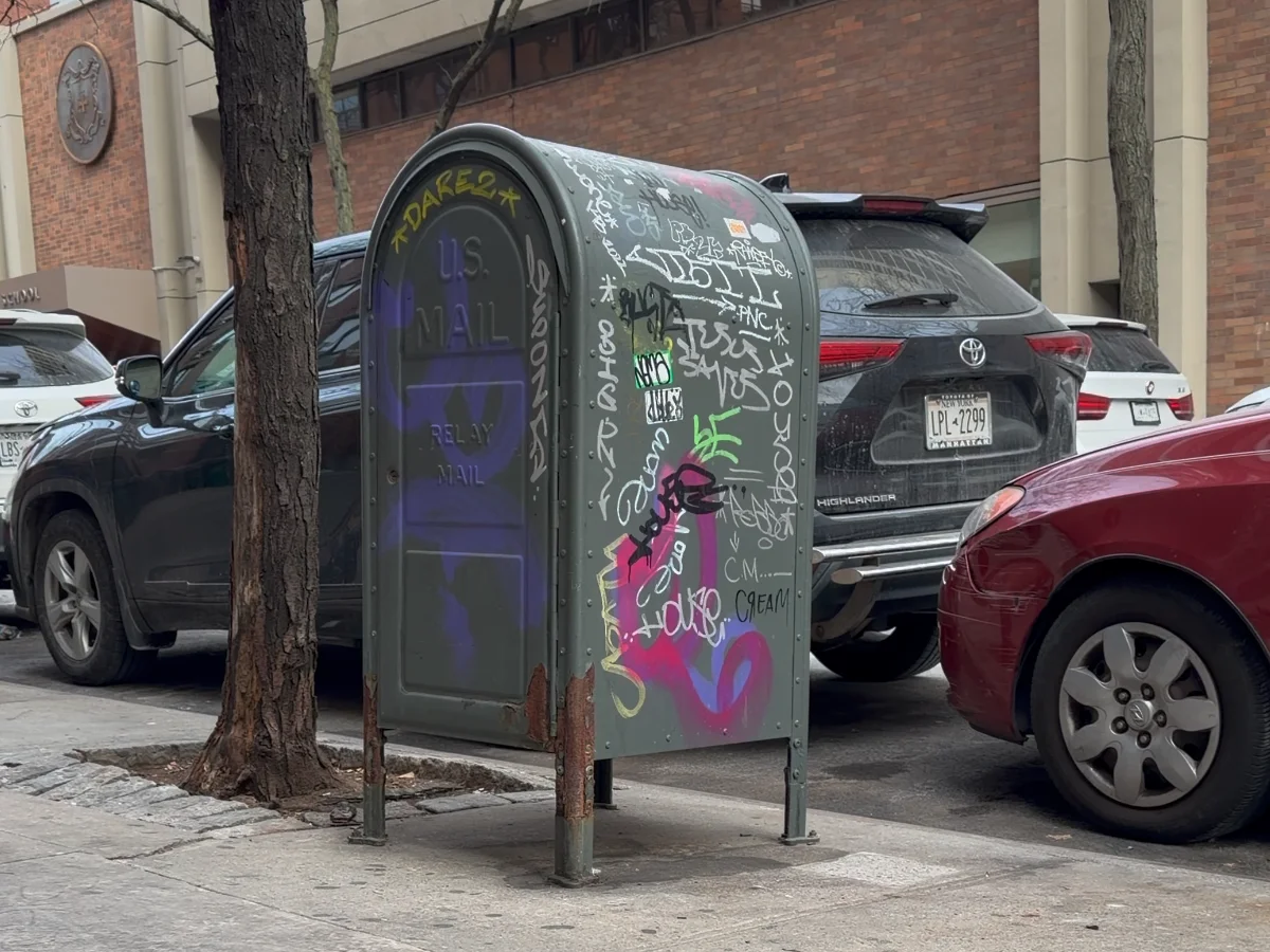 A Mail Relay Covered in Graffiti