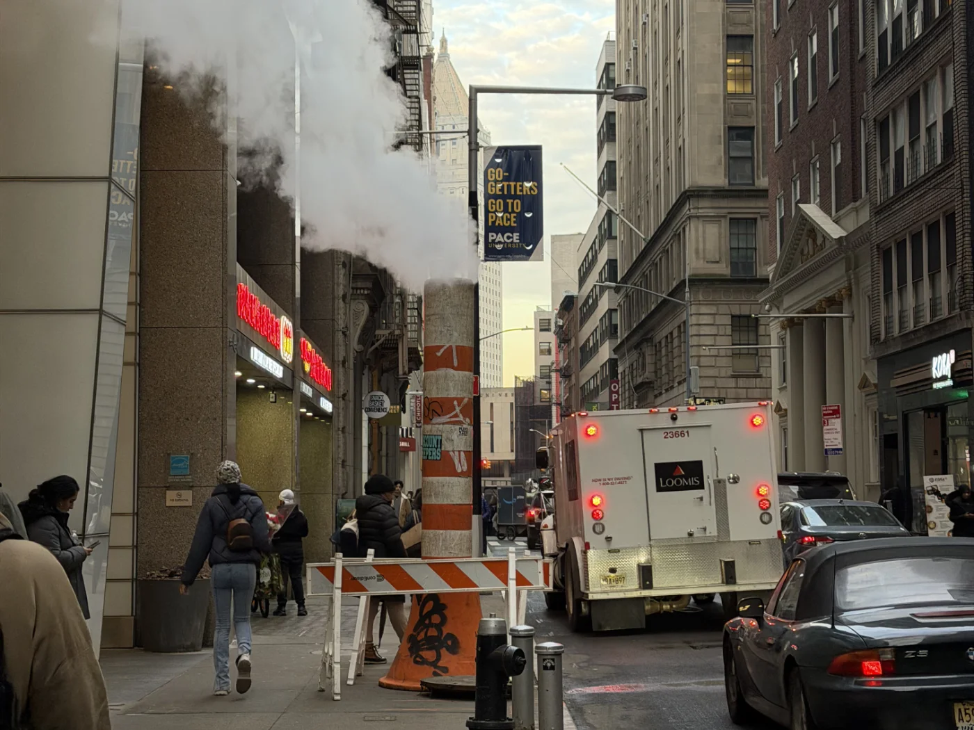 Steam Funnel in Downtown Manhattan